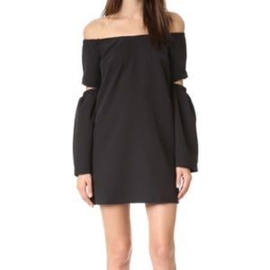 Black long sleeved shopbop dress xs